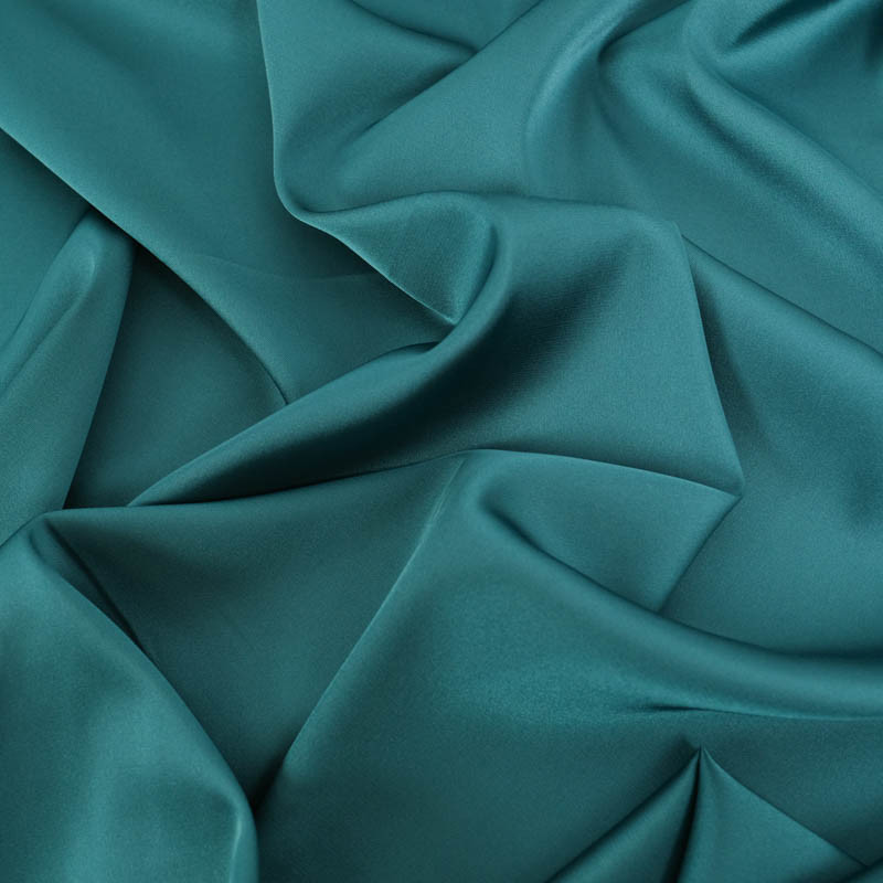 Satin Stretch Léger Léa - Emeraude - Maison Klem